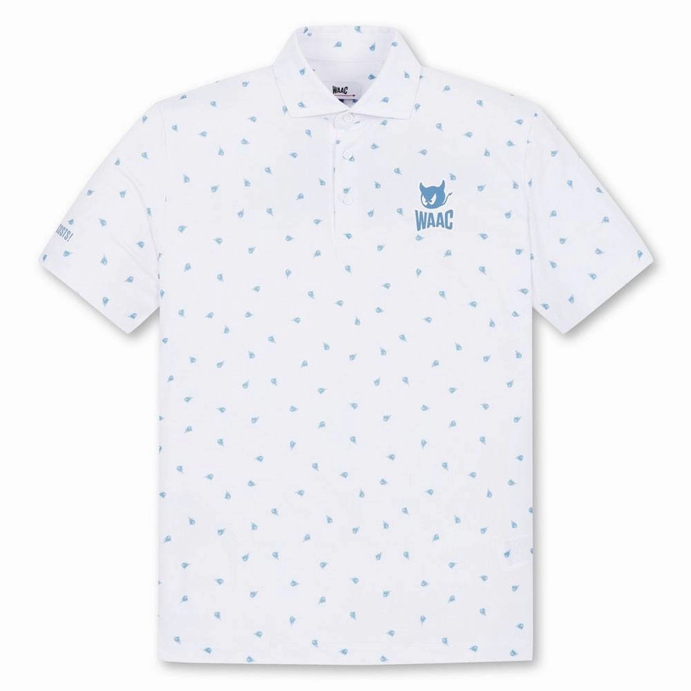 WAAC Fire WAACKY Golf Polo White - FW24 Men