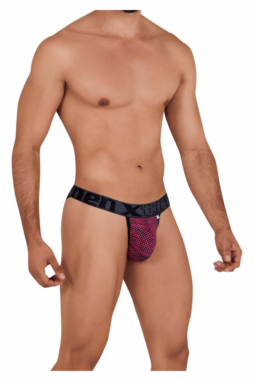 Xtremen 91098X Microfiber Mesh Bikini Color Red