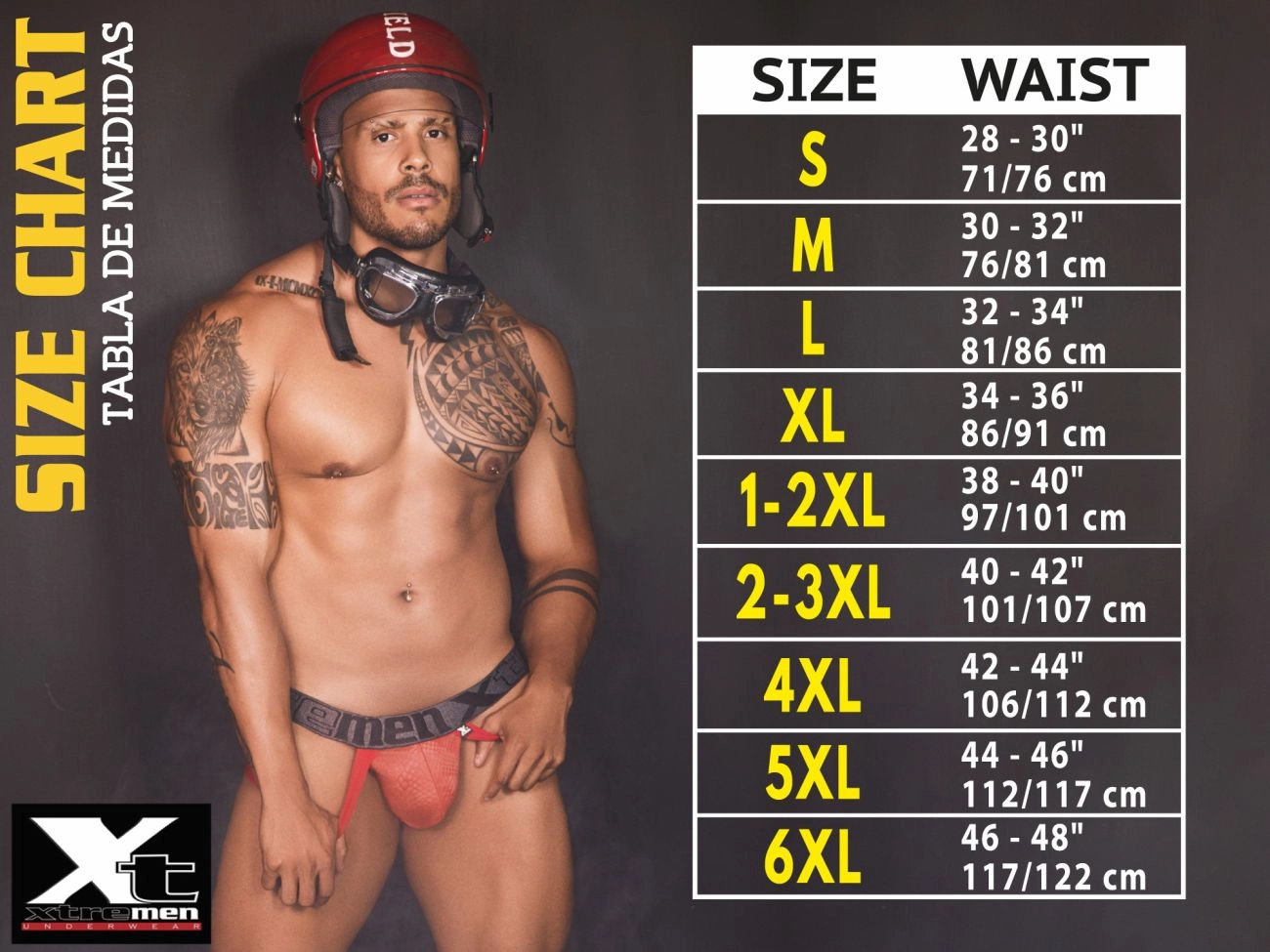 Xtremen 91098X Microfiber Mesh Bikini Color Red